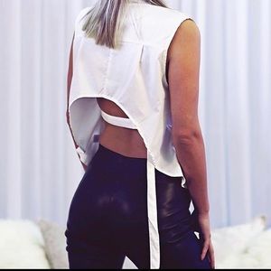 🌞 Button Up Open Back Top